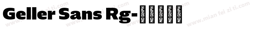 Geller Sans Rg字体转换